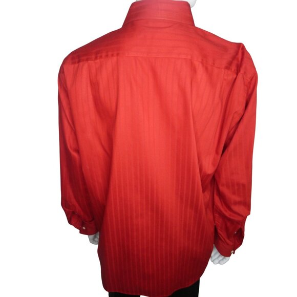 Sean John Men's Red Long Sleeve Dress Shirt Size 18 34/35‎ - Picture 6 of 9